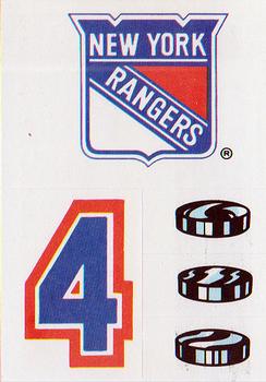 1988-89 Topps - Stickers #17 New York Rangers Front