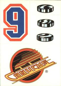 1988-89 Topps - Stickers #24 Vancouver Canucks Front