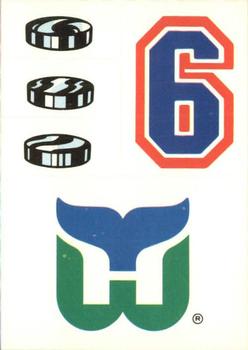 1988-89 Topps - Stickers #25 Hartford Whalers Front