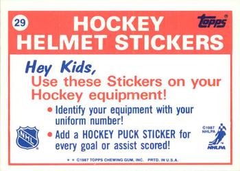 1988-89 Topps - Stickers #29 Minnesota North Stars Back