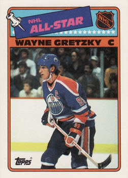 1988-89 Topps - Stickers #8 Wayne Gretzky Front