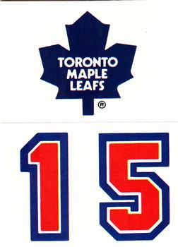 1989-90 Topps - Stickers #13 Toronto Maple Leafs Front