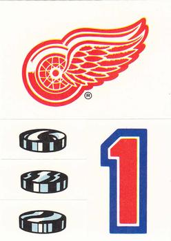 1989-90 Topps - Stickers #15 Detroit Red Wings Front