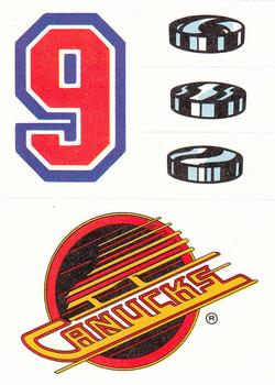 1989-90 Topps - Stickers #24 Vancouver Canucks Front