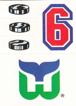 1989-90 Topps - Stickers #25 Hartford Whalers Front
