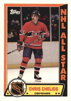 1989-90 Topps - Stickers #1 Chris Chelios Front