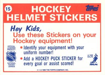 1989-90 Topps - Stickers #15 Detroit Red Wings Back