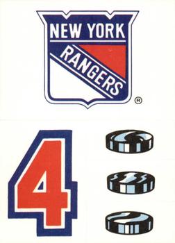 1989-90 Topps - Stickers #17 New York Rangers Front