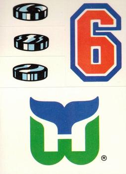 1989-90 Topps - Stickers #25 Hartford Whalers Front