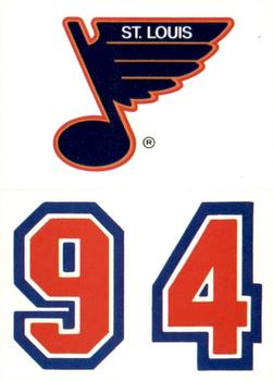 1989-90 Topps - Stickers #28 St. Louis Blues Front