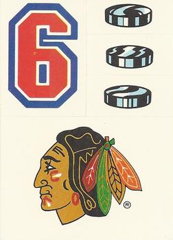 1989-90 Topps - Stickers #21 Chicago Blackhawks Front