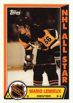 1989-90 Topps - Stickers #3 Mario Lemieux Front