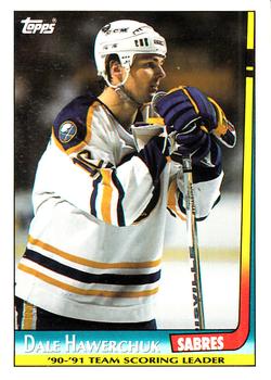 1991-92 Topps - Team Scoring Leaders #2 Dale Hawerchuk Front