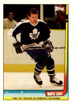 1991-92 Topps - Team Scoring Leaders #9 Vincent Damphousse Front