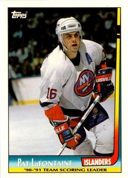 1991-92 Topps - Team Scoring Leaders #12 Pat LaFontaine Front