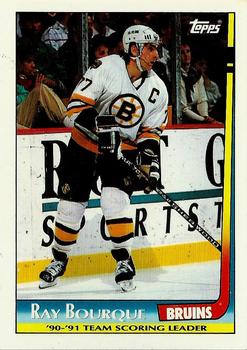 1991-92 Topps - Team Scoring Leaders #19 Ray Bourque Front