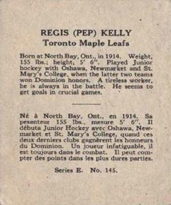 1937-38 O-Pee-Chee (V304E) #145 Pep Kelly Back