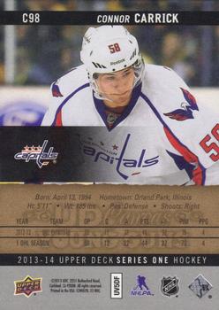 2013-14 Upper Deck - UD Canvas #C98 Connor Carrick Back