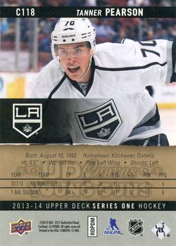 2013-14 Upper Deck - UD Canvas #C118 Tanner Pearson Back