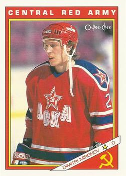 1991-92 O-Pee-Chee - Sharks & Russians Inserts #23R Dimitri Mironov Front