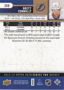 2013-14 Upper Deck - UD Exclusives #359 Brett Connolly Back