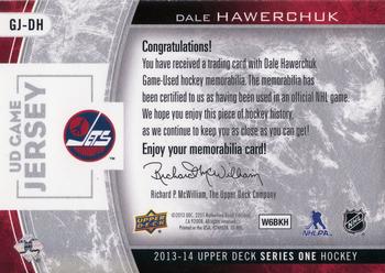 2013-14 Upper Deck - UD Game Jerseys #GJ-DH Dale Hawerchuk Back