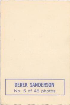 1970-71 O-Pee-Chee - Deckle Edge Photos #5 Derek Sanderson Back