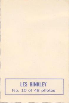 1970-71 O-Pee-Chee - Deckle Edge Photos #10 Les Binkley Back