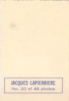 1970-71 O-Pee-Chee - Deckle Edge Photos #20 Jacques Laperriere Back