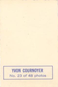 1970-71 O-Pee-Chee - Deckle Edge Photos #23 Yvan Cournoyer Back