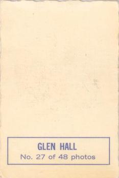 1970-71 O-Pee-Chee - Deckle Edge Photos #27 Glenn Hall Back