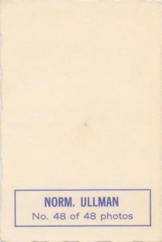1970-71 O-Pee-Chee - Deckle Edge Photos #48 Norm Ullman Back