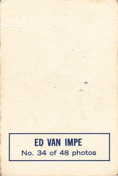 1970-71 O-Pee-Chee - Deckle Edge Photos #34 Ed Van Impe Back