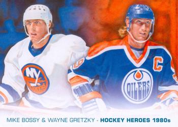 2013-14 Upper Deck - Hockey Heroes: 1980s #HH52 Mike Bossy / Wayne Gretzky Front