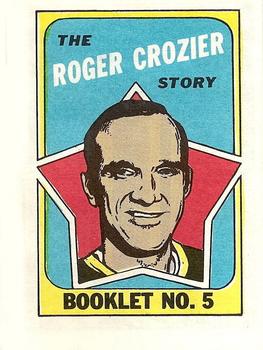 1971-72 O-Pee-Chee - Booklets #5 Roger Crozier Front