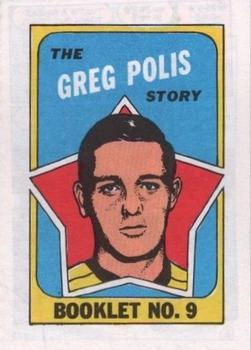 1971-72 O-Pee-Chee - Booklets #9 Greg Polis Front