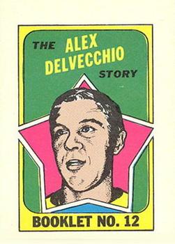 1971-72 O-Pee-Chee - Booklets #12 Alex Delvecchio Front