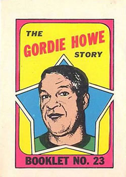 1971-72 O-Pee-Chee - Booklets #23 Gordie Howe Front
