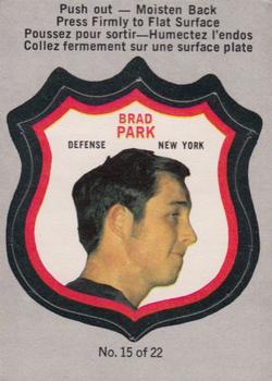1972-73 O-Pee-Chee - Player Crests #15 Brad Park Front