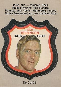 1972-73 O-Pee-Chee - Player Crests #7 Red Berenson Front