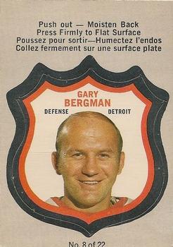 1972-73 O-Pee-Chee - Player Crests #8 Gary Bergman Front