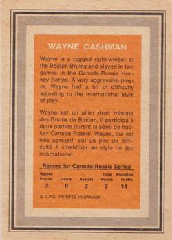 1972-73 O-Pee-Chee - Team Canada #NNO Wayne Cashman Back