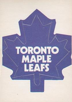 1972-73 O-Pee-Chee - Team Logos #NNO Toronto Maple Leafs Front