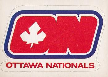 1972-73 O-Pee-Chee - Team Logos #NNO Ottawa Nationals Front