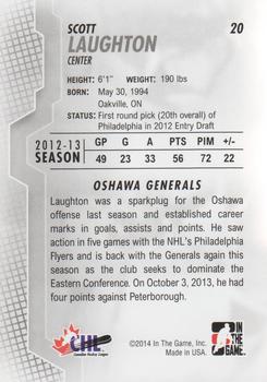 2013-14 In The Game Heroes and Prospects #20 Scott Laughton Back