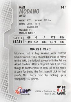2013-14 In The Game Heroes and Prospects #141 Mike Modano Back