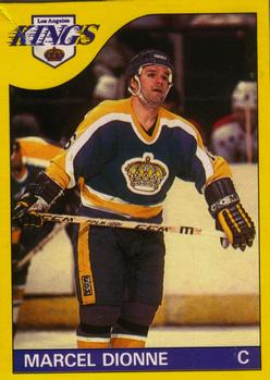 1985-86 O-Pee-Chee - Box Bottoms #E Marcel Dionne Front