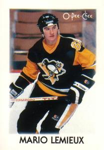 1987-88 O-Pee-Chee Minis #23 Mario Lemieux Front