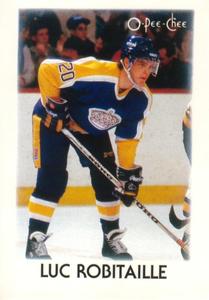 1987-88 O-Pee-Chee Minis #35 Luc Robitaille Front
