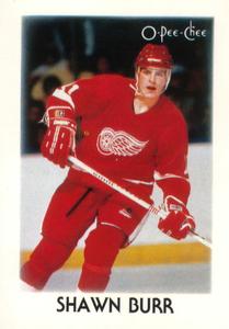 1987-88 O-Pee-Chee Minis #5 Shawn Burr Front